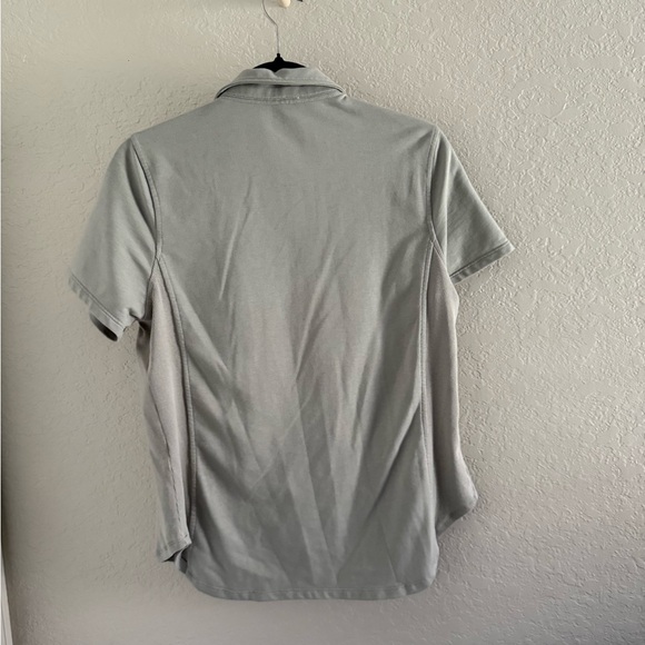 Pale Sky Gray Button-Up Knit Top - Picture 8 of 9